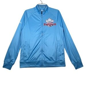 Texas Rangers Stitches MLB Baseball Track Jacket Full Zip Light Blue Small